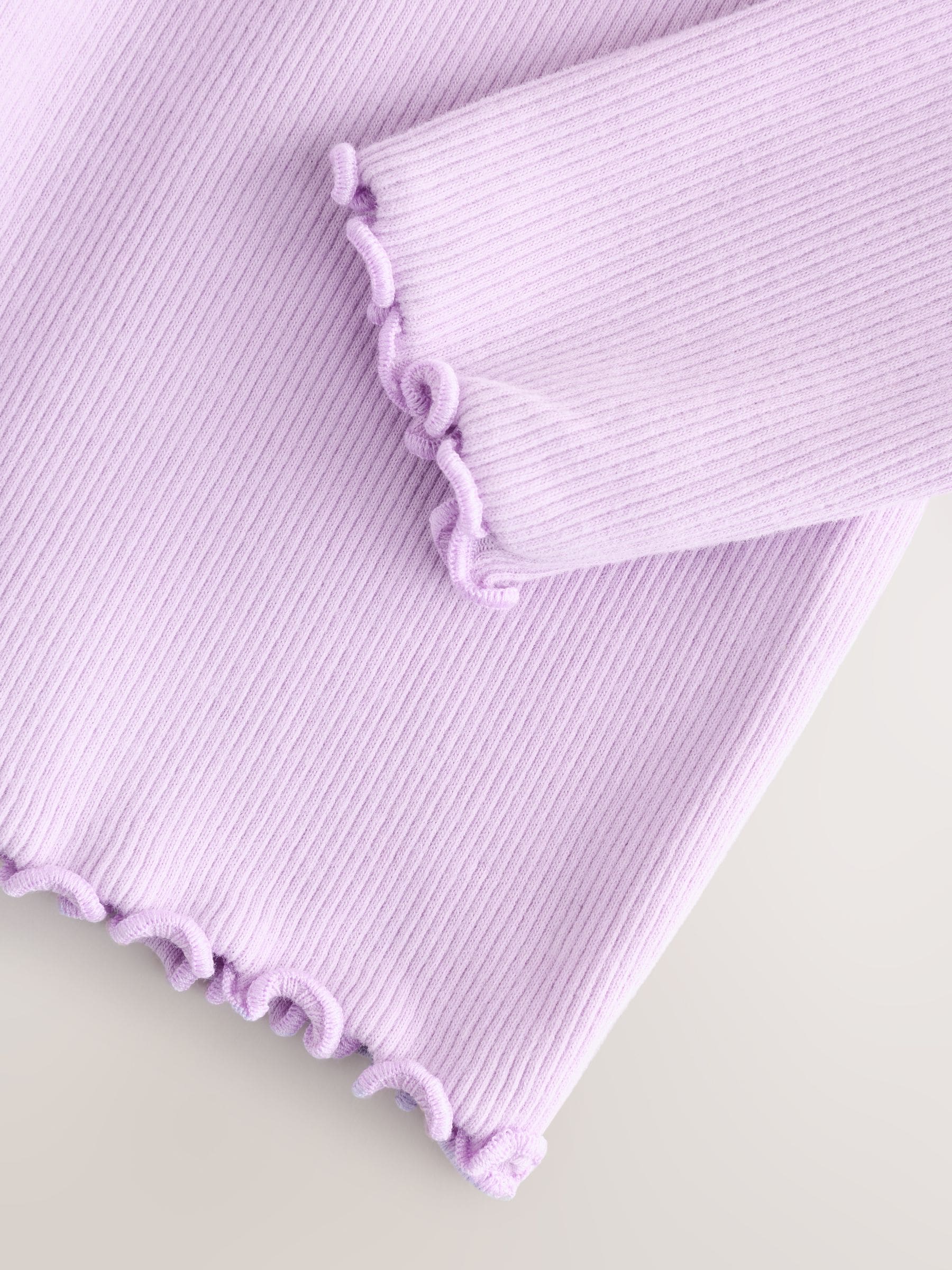 Dsiney Kidz - Lilac Purple Rib Long Sleeve T-Shirt (3mths-7yrs) image 8