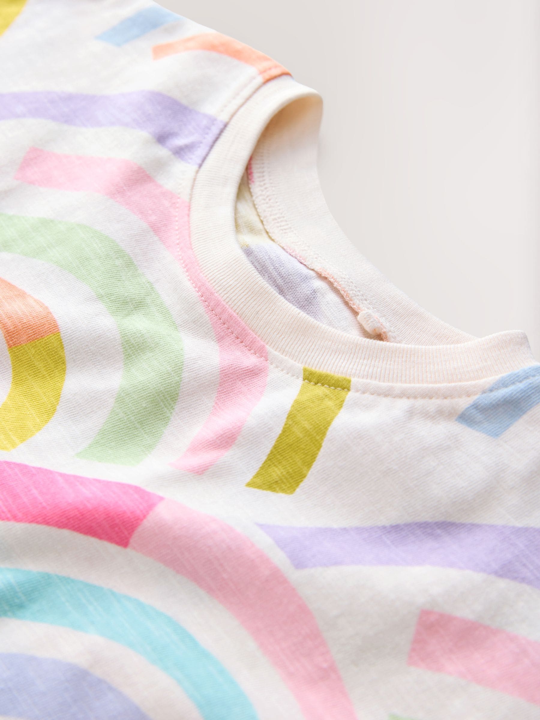 Rainbow Short Sleeve Peplum T-Shirt (3mths-7yrs) image 7