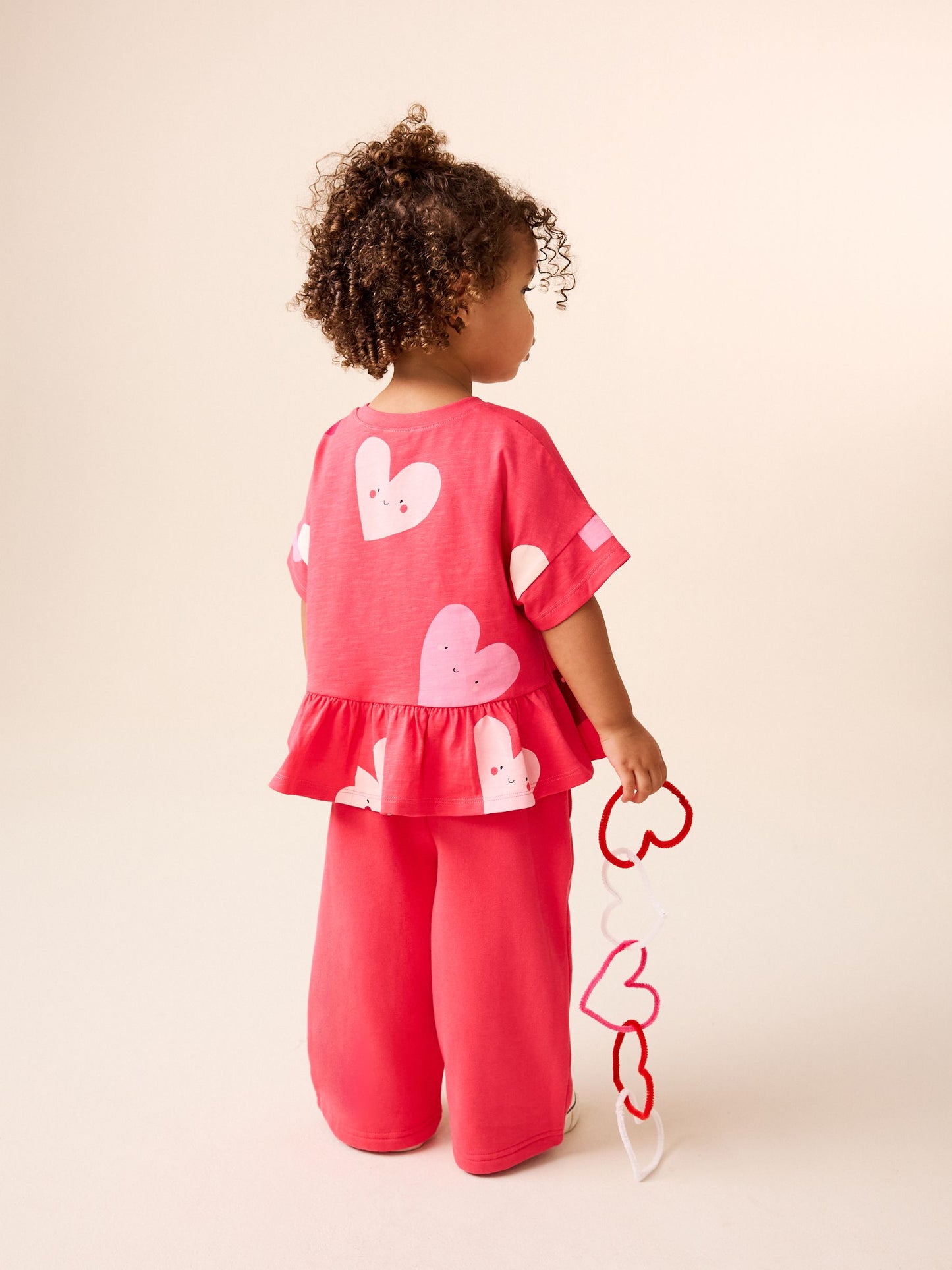 Red Heart Short Sleeve Peplum T-Shirt (3mths-7yrs) image 3