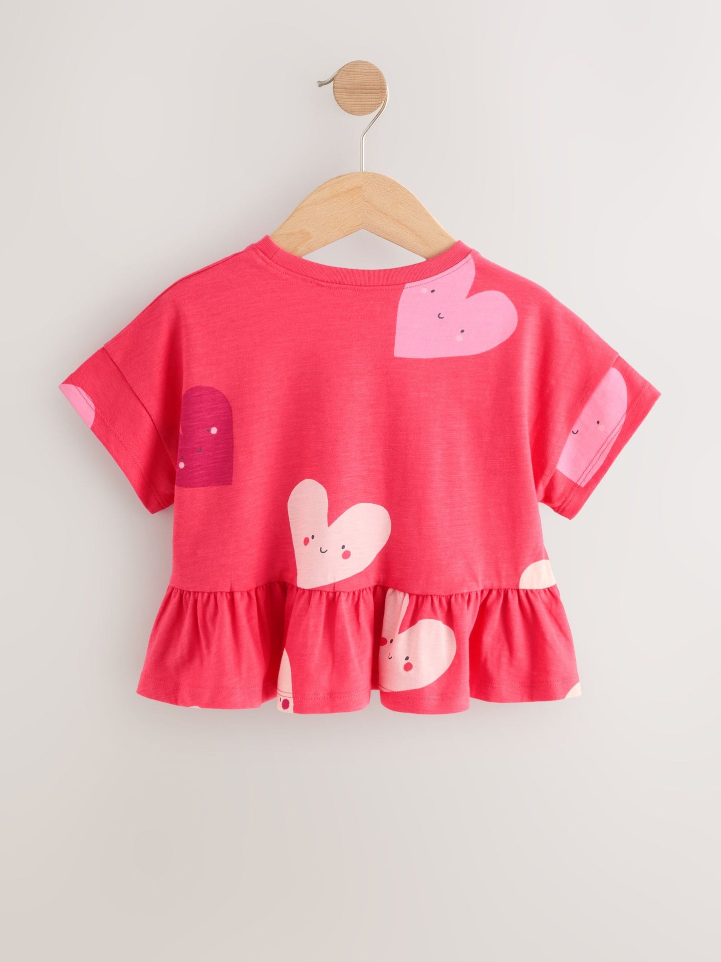 Red Heart Short Sleeve Peplum T-Shirt (3mths-7yrs) image 6