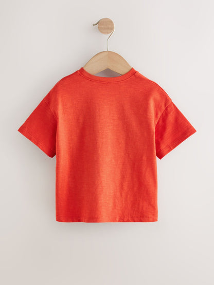 Red Gingham Short Sleeve Pocket T Shirt (3mths-7yrs) image 5