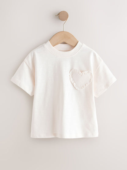 White Short Sleeve Pocket T-Shirt (3mths-7yrs) image 5