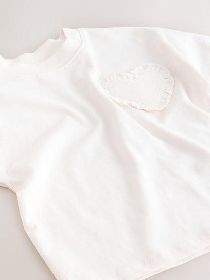 White Short Sleeve Pocket T-Shirt (3mths-7yrs) image 8