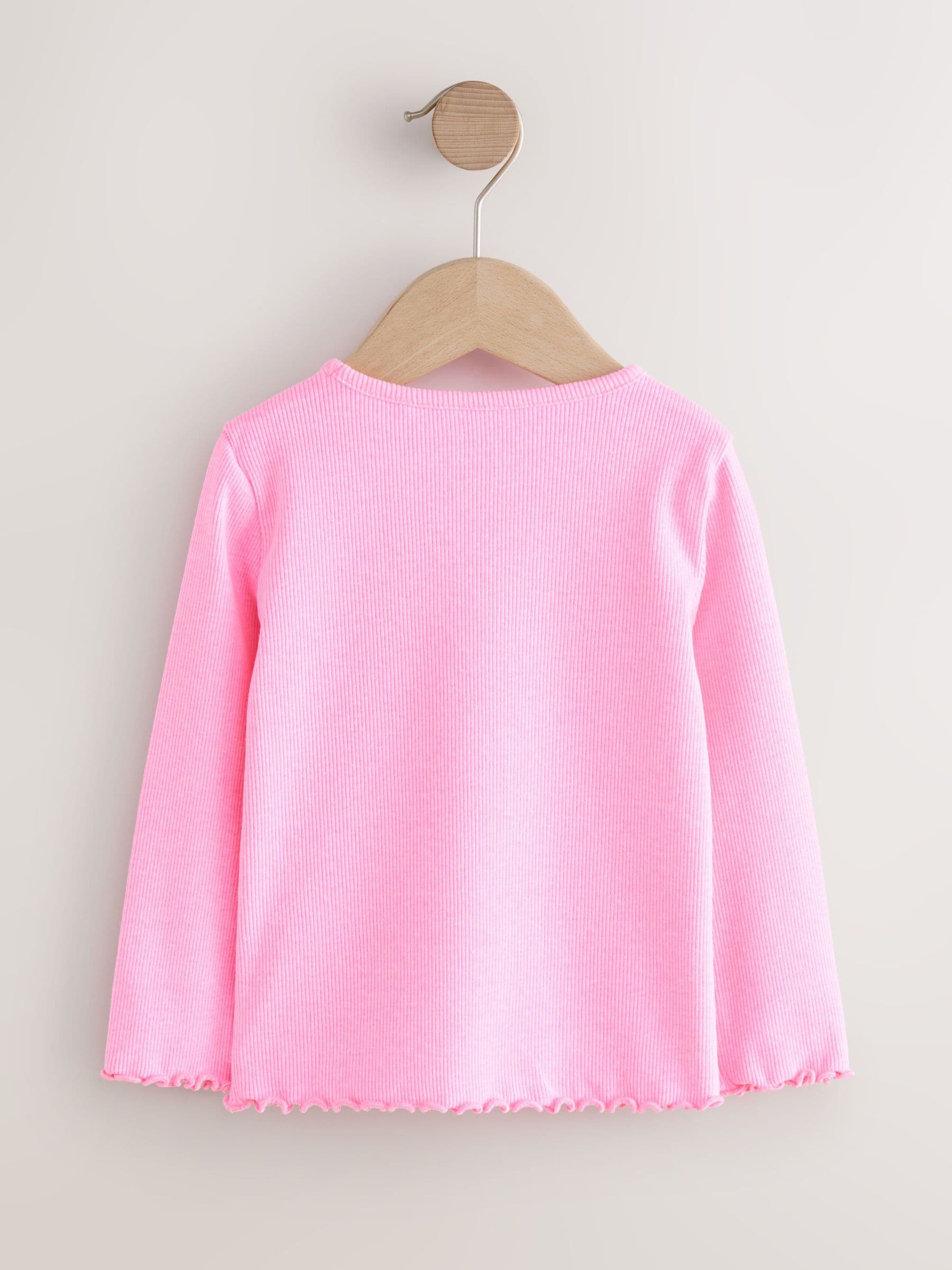 Dsiney Kidz - Pink Rib Long Sleeve T-Shirt (3mths-7yrs) image 6