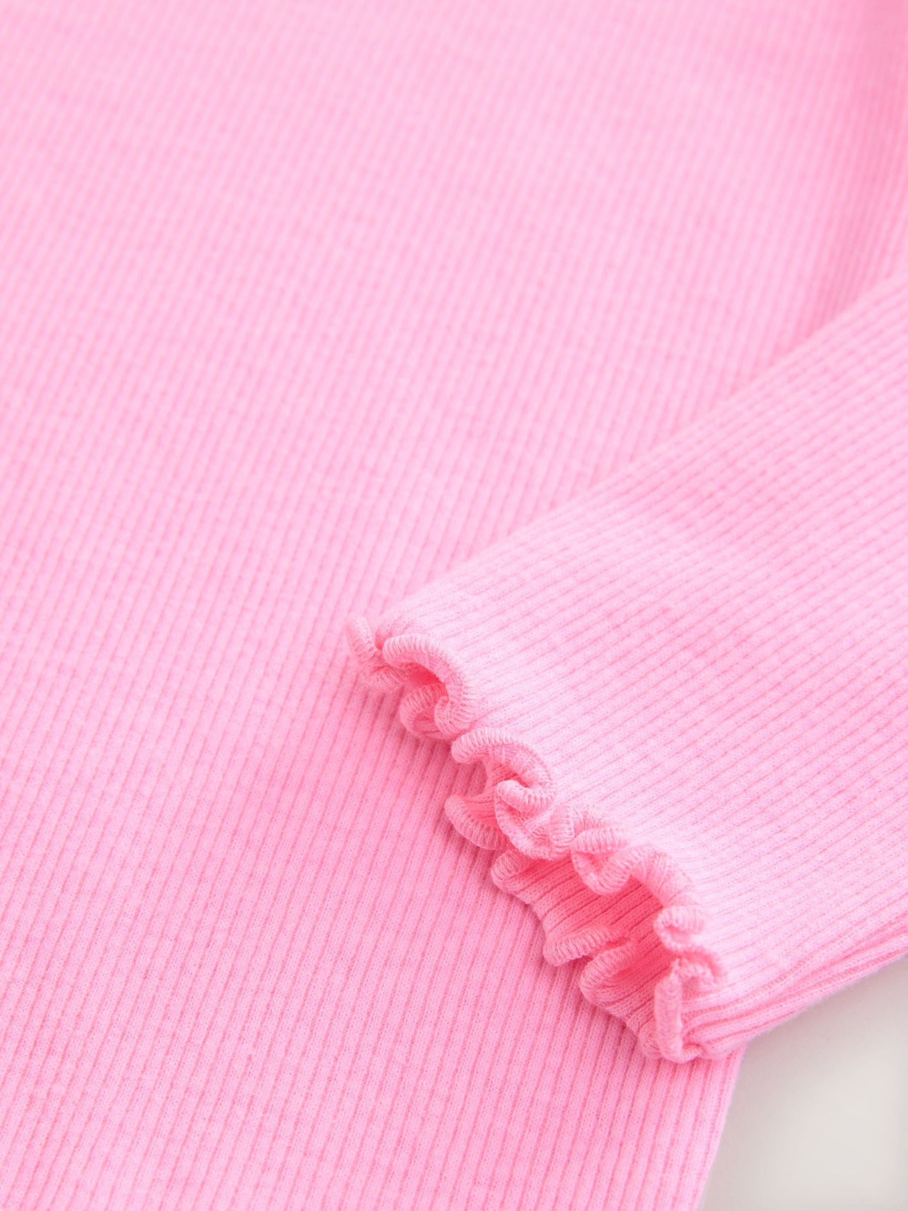 Dsiney Kidz - Pink Rib Long Sleeve T-Shirt (3mths-7yrs) image 8