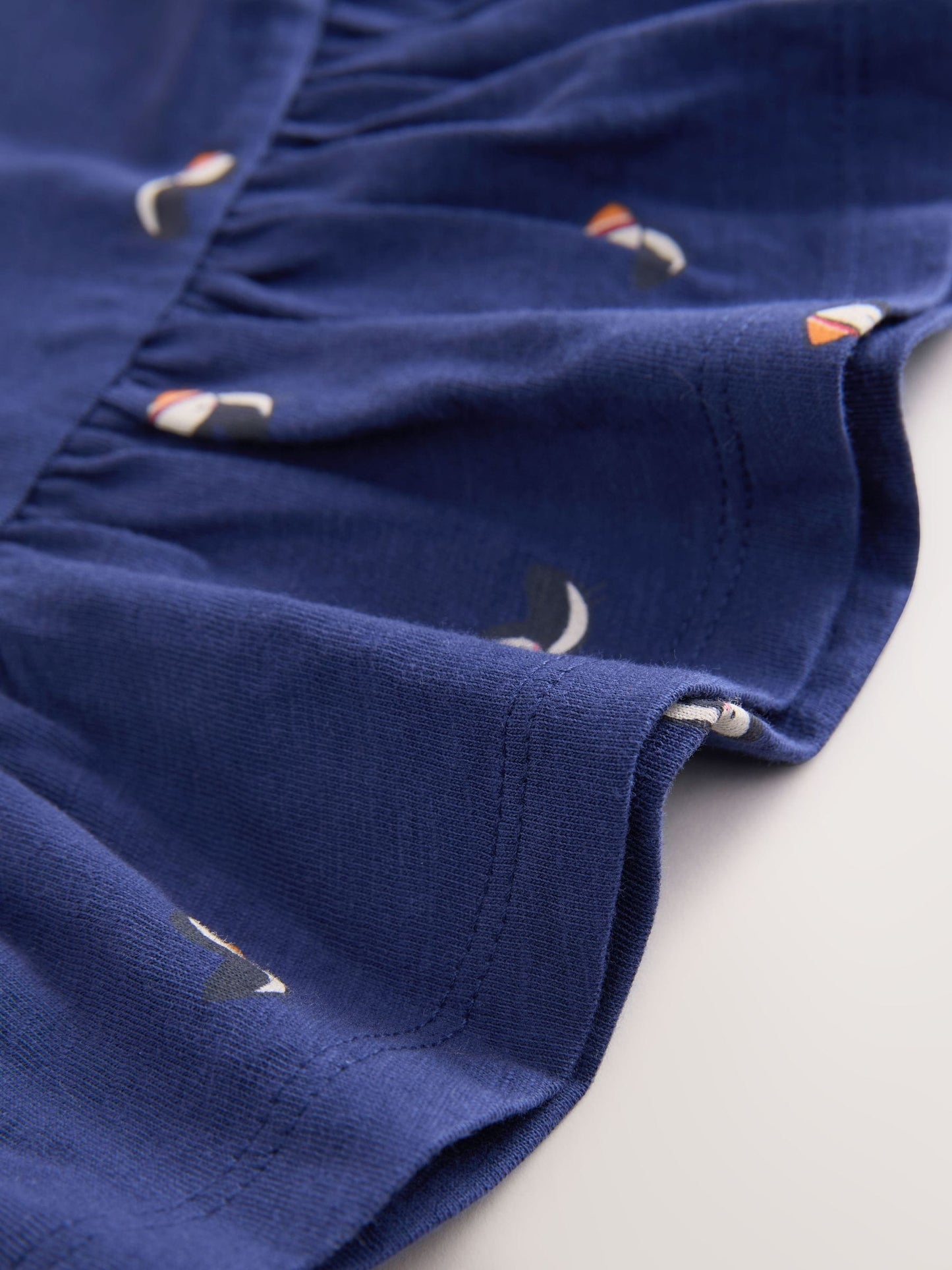 Navy Puffin Short Sleeve Peplum T-Shirt (3mths-7yrs) image 7