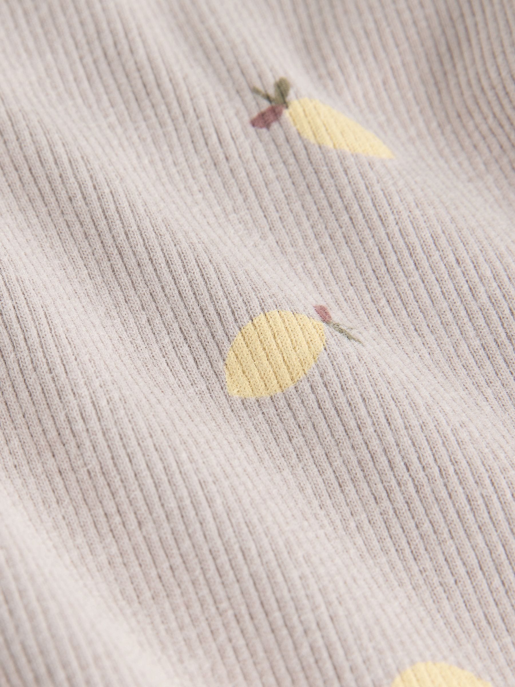 Dsiney Kidz - Neutral Lemon Print Rib Long Sleeve T-Shirt (3mths-7yrs) image 7