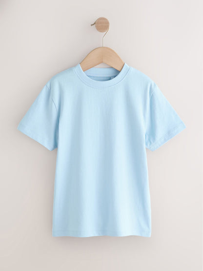 Dsiney Kidz - Navy/Mid Blue/Charcoal/Light Blue Regular Fit Short Sleeves T-Shirts 4 Pack (3-16yrs) image 2