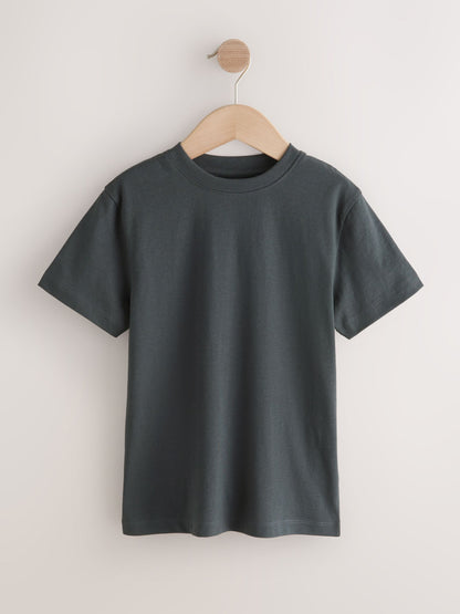 Dsiney Kidz - Navy/Mid Blue/Charcoal/Light Blue Regular Fit Short Sleeves T-Shirts 4 Pack (3-16yrs) image 5