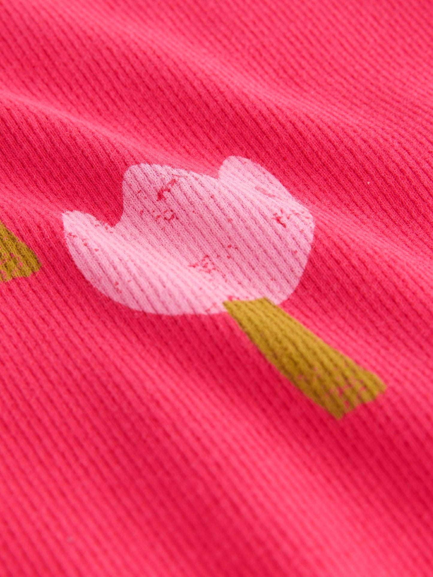 Dsiney Kidz - Pink/Red Flower Rib Long Sleeve T-Shirt (3mths-7yrs) image 6