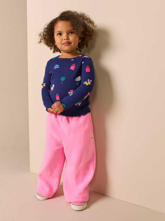 Dsiney Kidz - Navy Cats & Dogs Rib Long Sleeve T-Shirt (3mths-7yrs) image 2
