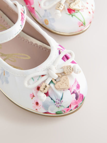Baker by Ted Baker Floral Satin Mary Jane Occasion Shoes image 4