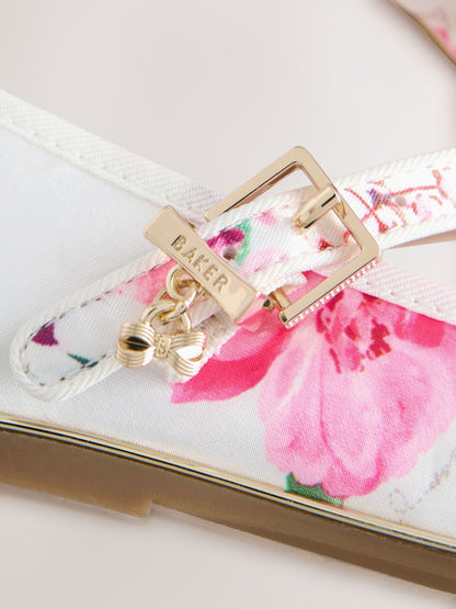 Baker by Ted Baker Floral Satin Mary Jane Occasion Shoes image 5