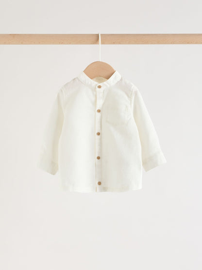 White/Orange Stripe Shirt and Trousers Baby Set (0mths-3yrs) image 3