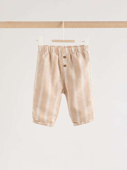 White/Orange Stripe Shirt and Trousers Baby Set (0mths-3yrs) image 5