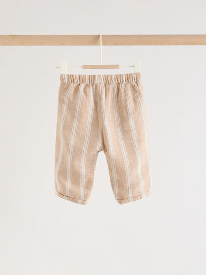 White/Orange Stripe Shirt and Trousers Baby Set (0mths-3yrs) image 6