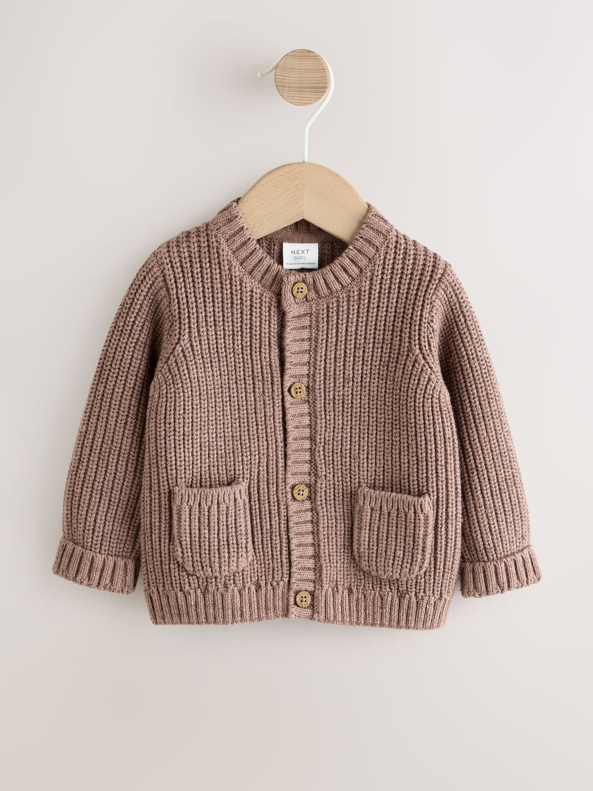 Dsiney Kidz - Brown Baby Bear Knitted Embroidered Baby Cardigan image 2
