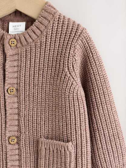 Dsiney Kidz - Brown Baby Bear Knitted Embroidered Baby Cardigan image 3