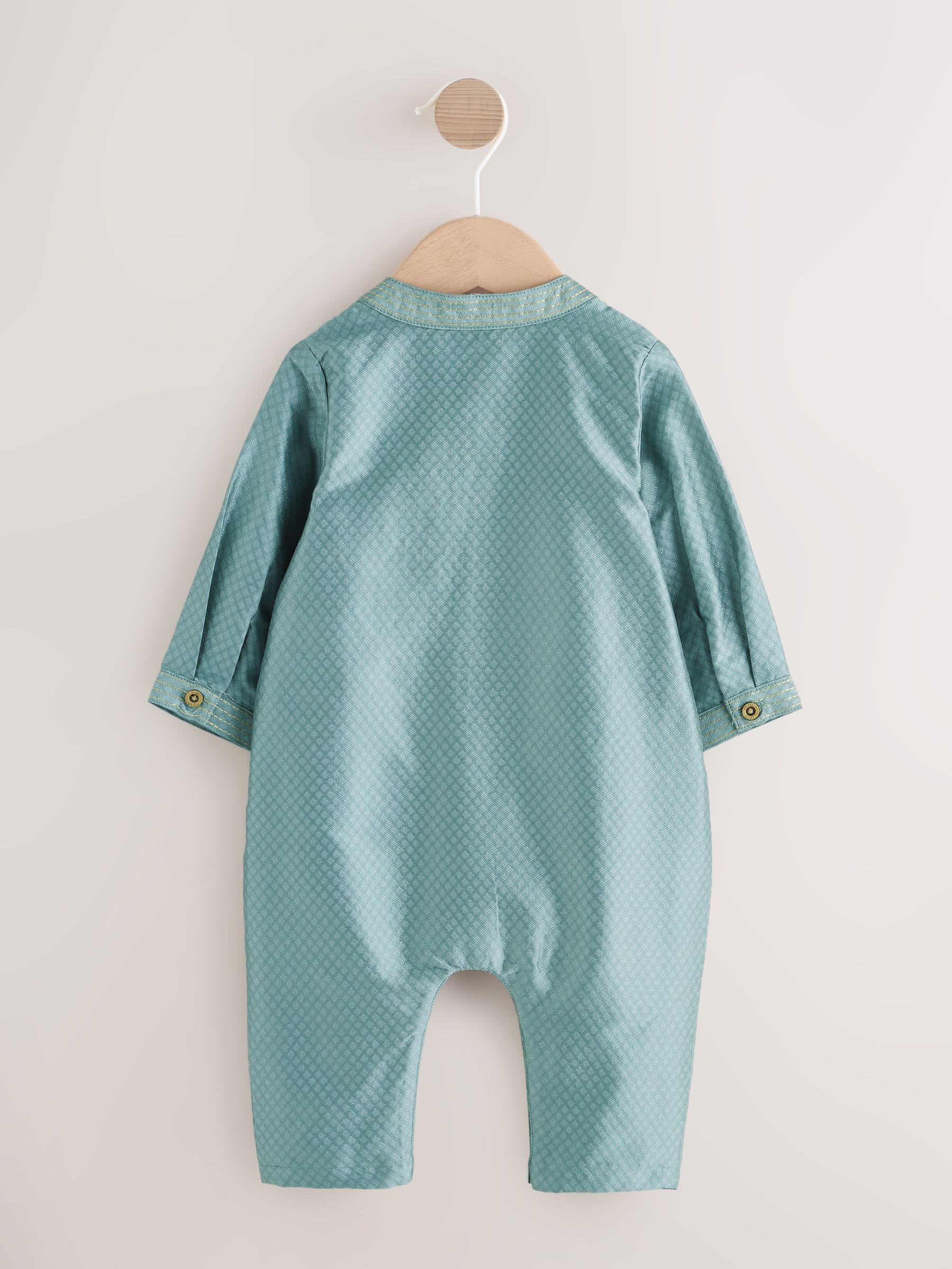 Green Baby Occasion Romper (0mths-2yrs) image 2