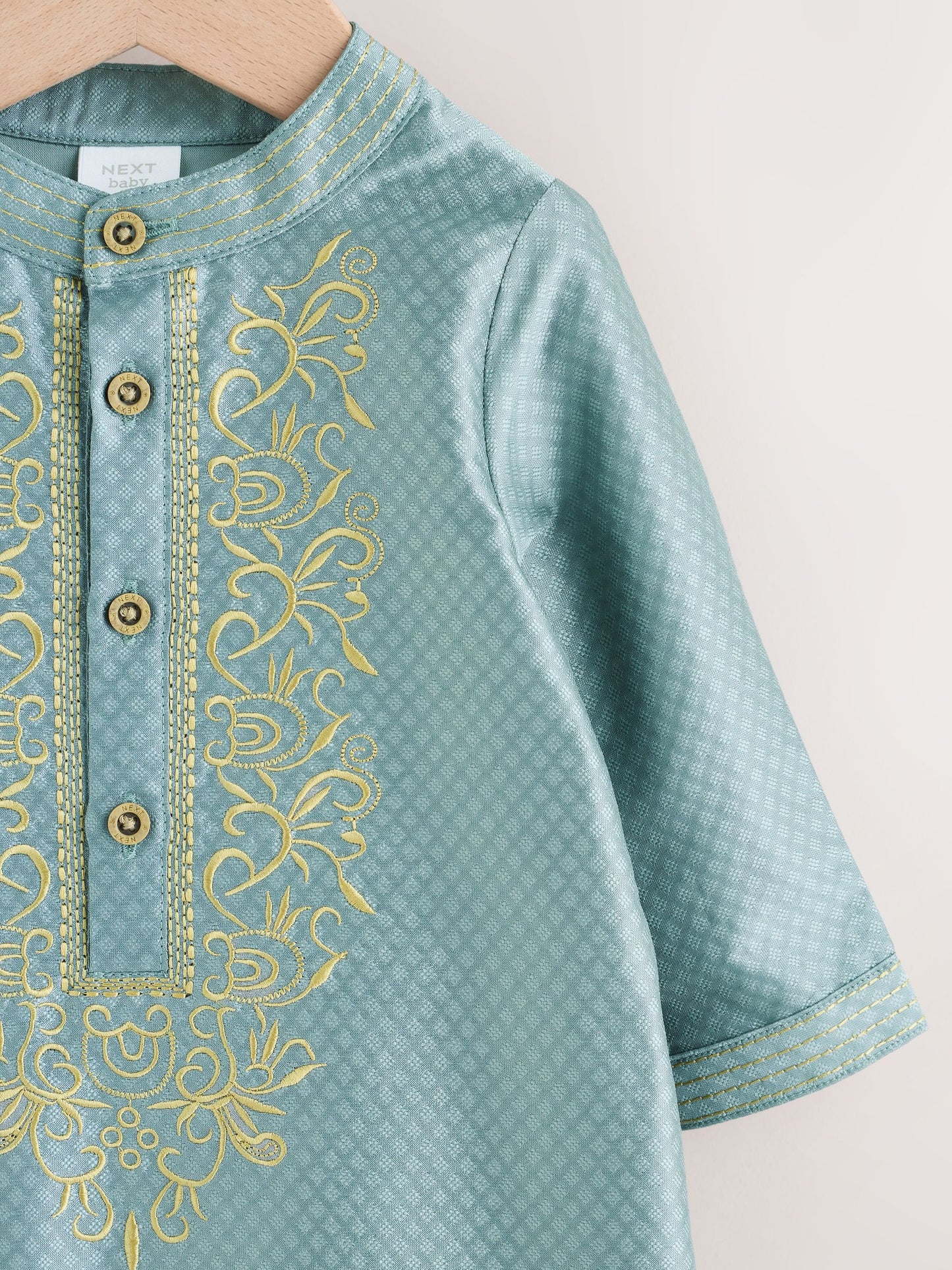 Green Baby Occasion Romper (0mths-2yrs) image 3