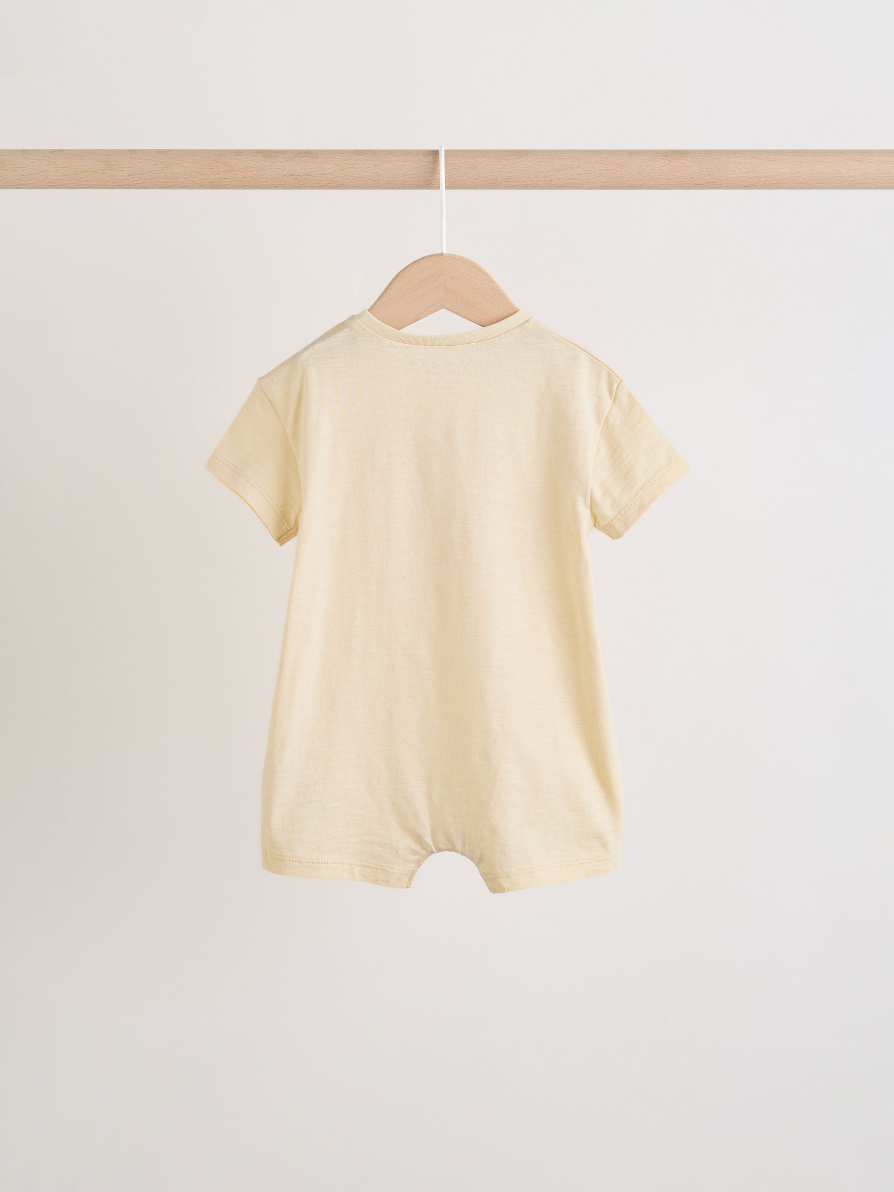 Red Sunbaked Patterened Jersey Baby Rompers 3 Pack image 5