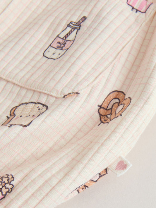 Pink Milk Club Button Through Baby Rompers 3 Pack image 3