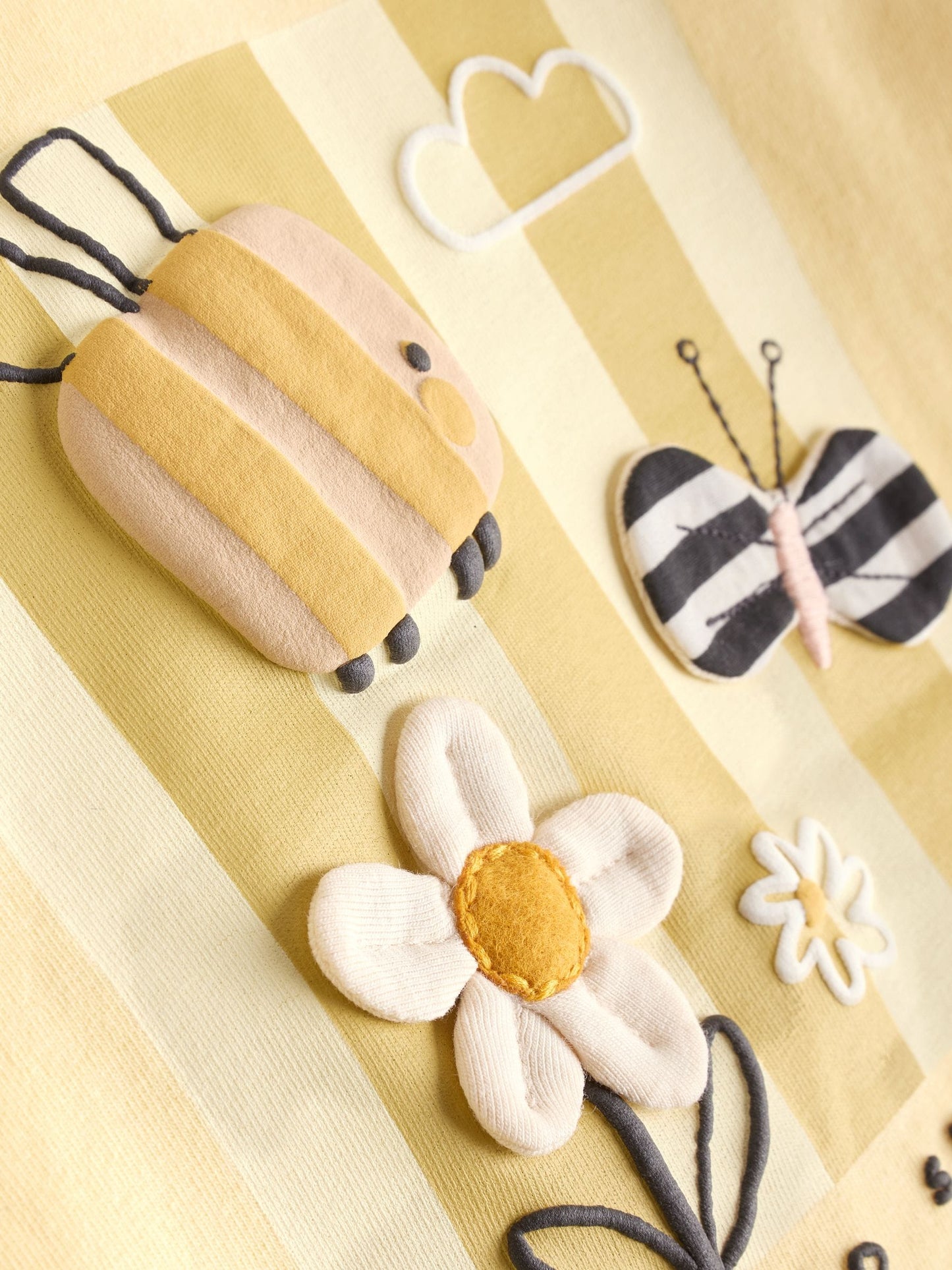 Yellow Flower/ Stripe Long Sleeve Top And Leggings Set 6 Piece (0mths-3yrs) image 7