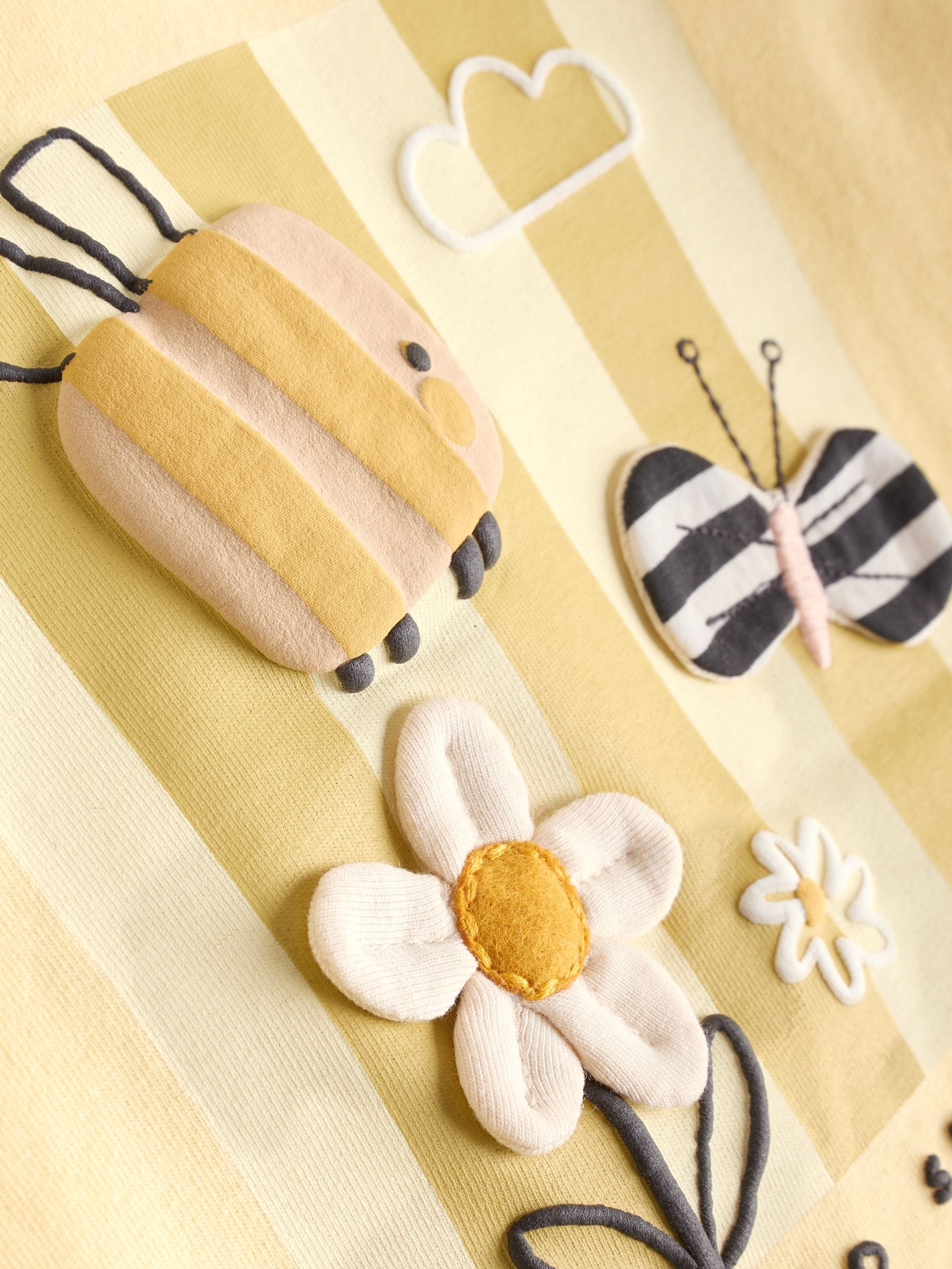 Yellow Flower/ Stripe Long Sleeve Top And Leggings Set 6 Piece (0mths-3yrs) image 7