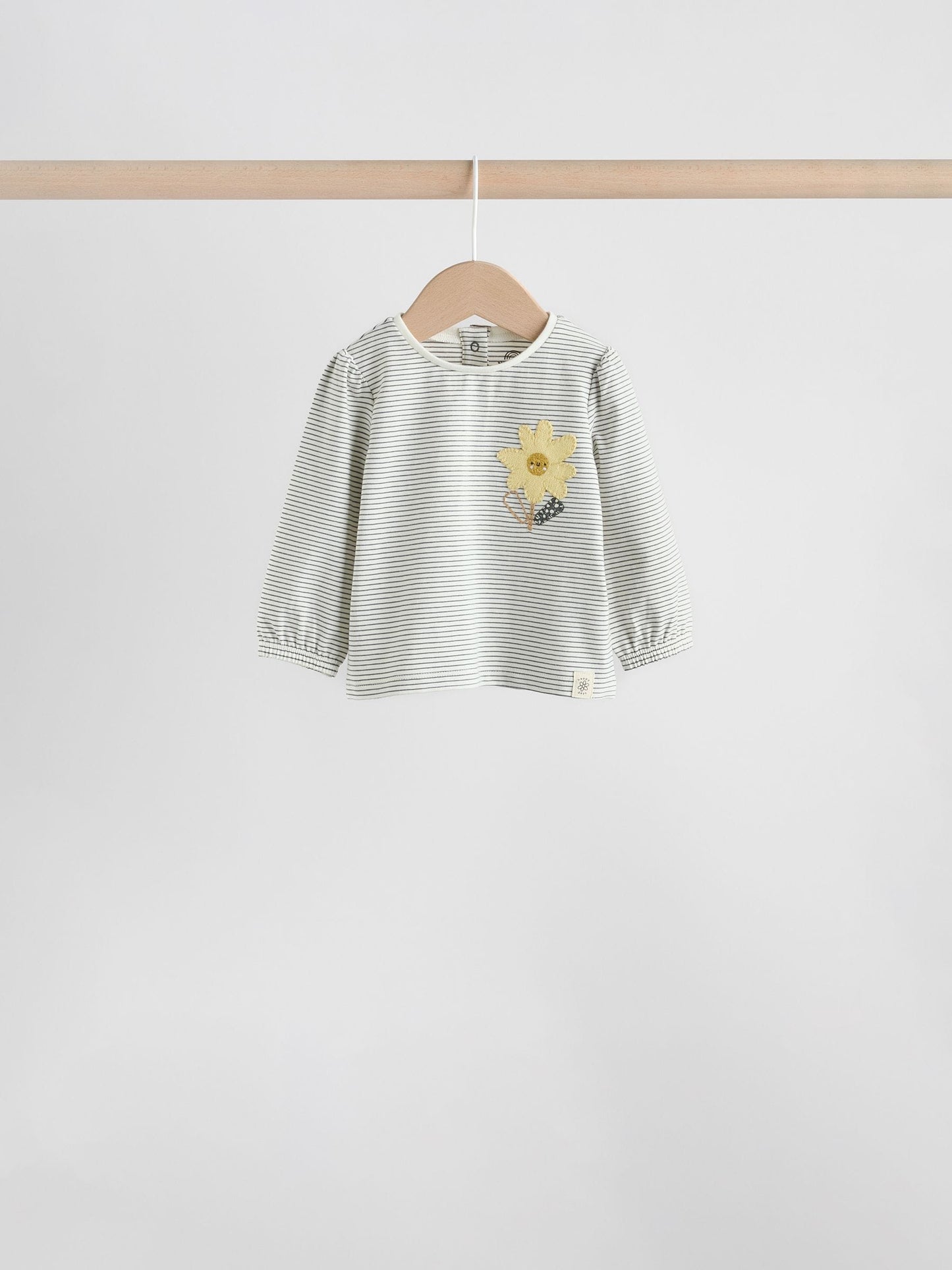 Yellow Flower/ Stripe Long Sleeve Top And Leggings Set 6 Piece (0mths-3yrs) image 4