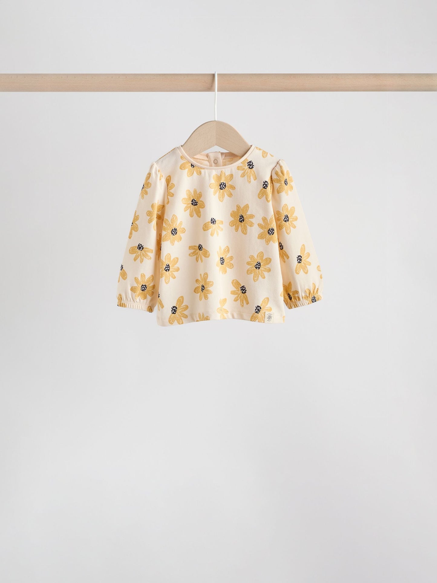 Yellow Flower/ Stripe Long Sleeve Top And Leggings Set 6 Piece (0mths-3yrs) image 5