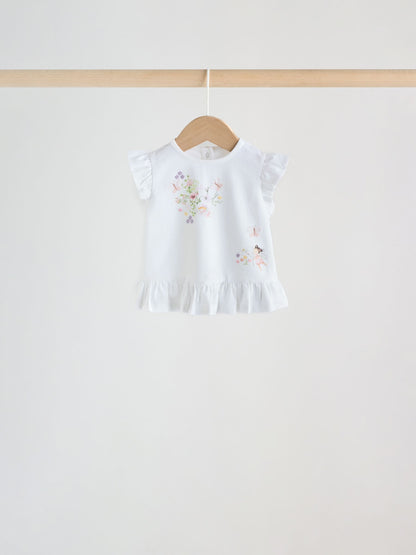 Pink/ Mint/ White Fairy Short Sleeve Top and Leggings Baby Set 6 Piece (0mths-3yrs) image 8