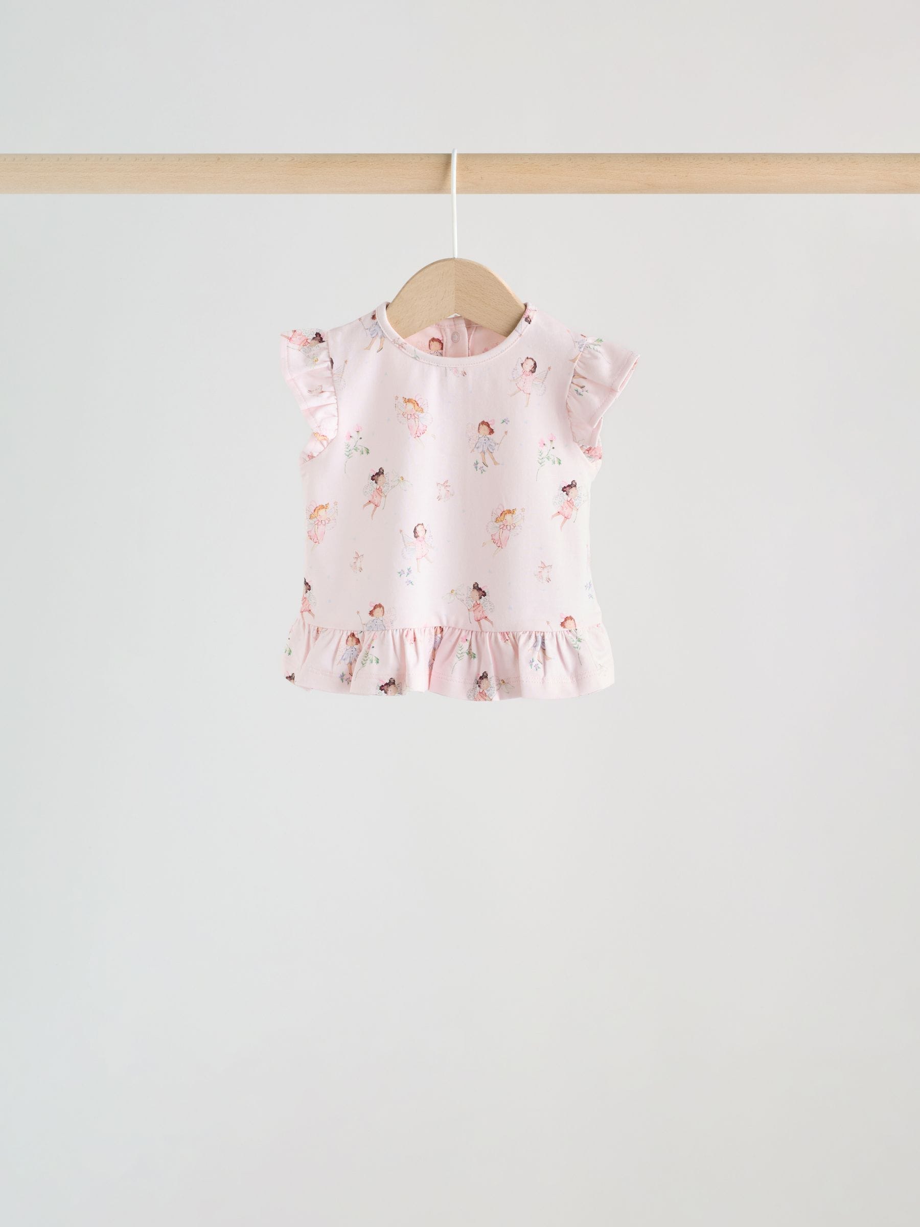 Pink/ Mint/ White Fairy Short Sleeve Top and Leggings Baby Set 6 Piece (0mths-3yrs) image 5