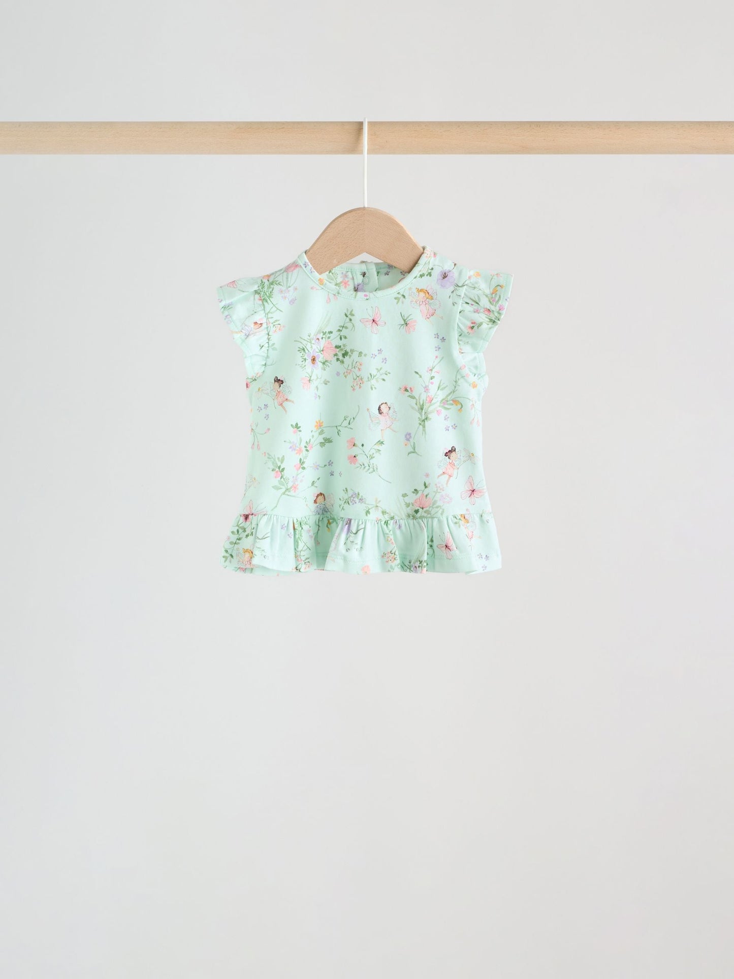 Pink/ Mint/ White Fairy Short Sleeve Top and Leggings Baby Set 6 Piece (0mths-3yrs) image 7