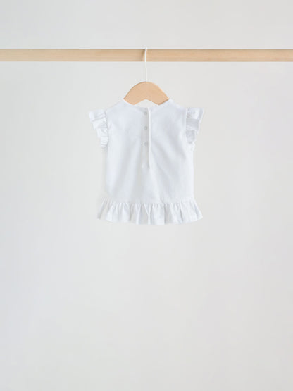 Pink/ Mint/ White Fairy Short Sleeve Top and Leggings Baby Set 6 Piece (0mths-3yrs) image 9