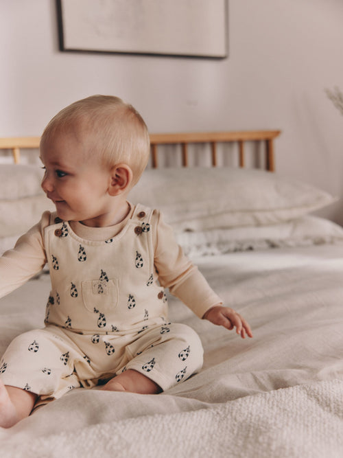 Neutral Milk Club Jersey Dungarees and Bodysuits Baby Set (0mths-2yrs) image 1
