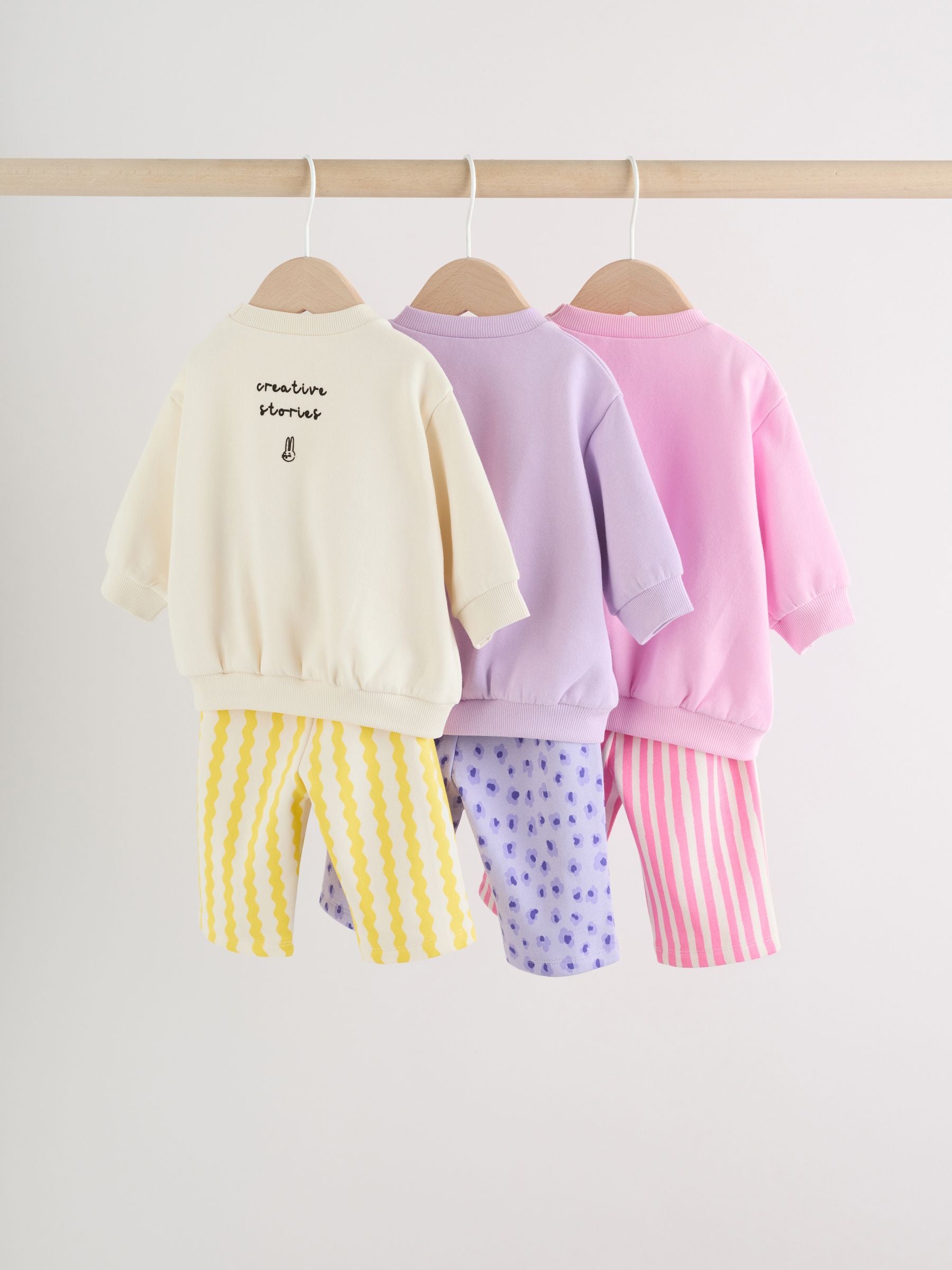 Multi Sweat Top & Joggers Set (0mths-3yrs) image 2