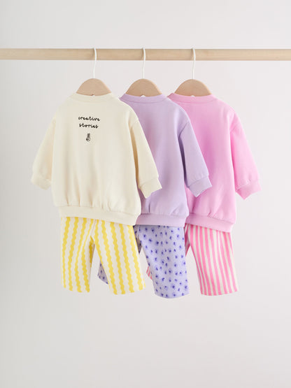 Multi Sweat Top & Joggers Set (0mths-3yrs) image 2