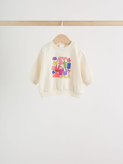 Multi Sweat Top & Joggers Set (0mths-3yrs) image 3