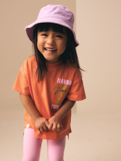 Orange Palm Tree Short Sleeve T-Shirt (3mths-7yrs) image 3