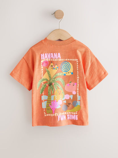 Orange Palm Tree Short Sleeve T-Shirt (3mths-7yrs) image 5