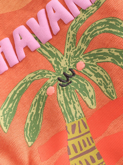Orange Palm Tree Short Sleeve T-Shirt (3mths-7yrs) image 6