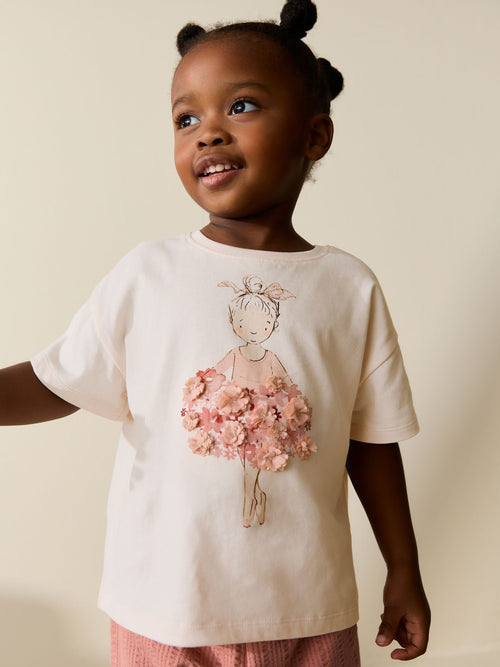 Pink Ballerina Short Sleeve T-Shirt (3mths-7yrs) image 1