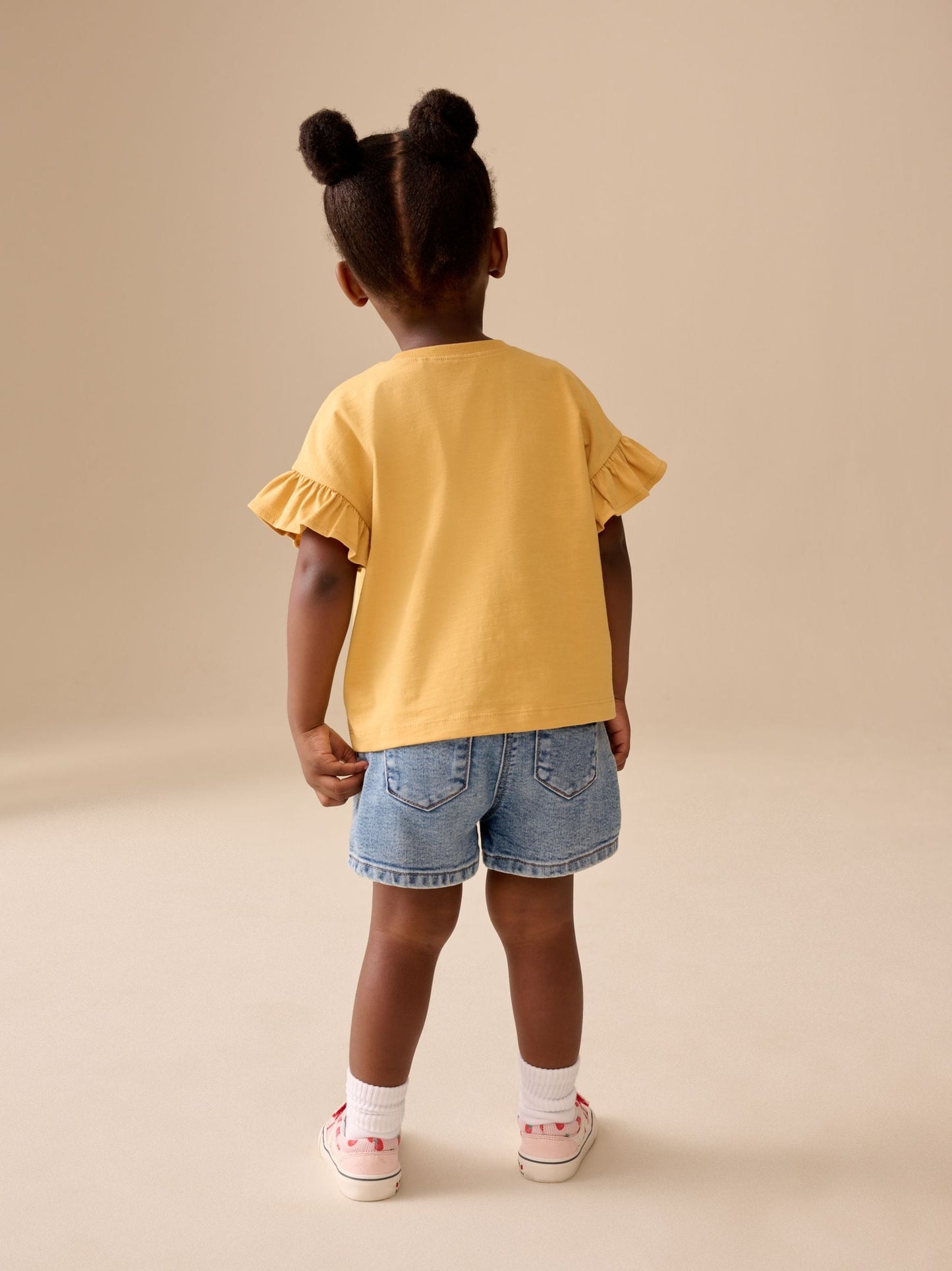 Ochre Yellow Strawberry Short Sleeve T-Shirt (3mths-7yrs) image 3