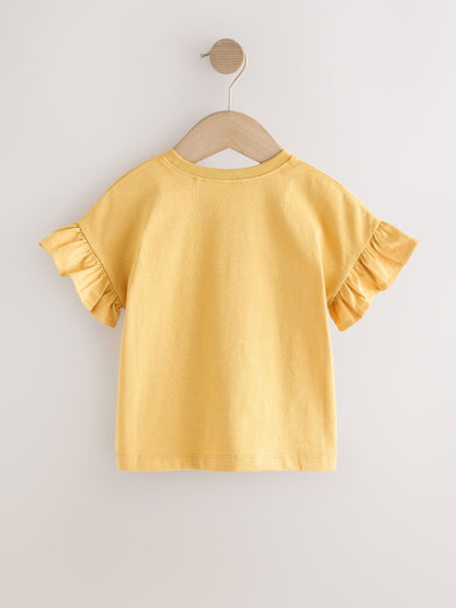 Ochre Yellow Strawberry Short Sleeve T-Shirt (3mths-7yrs) image 5