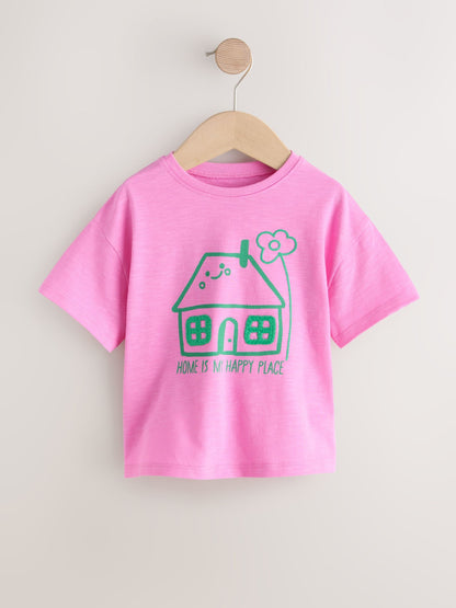 Pink House Short Sleeve T-Shirt (3mths-7yrs) image 5