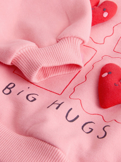 Bright Pink Sweatshirt & Wide Leg Trousers Set (3mths-7yrs) image 10