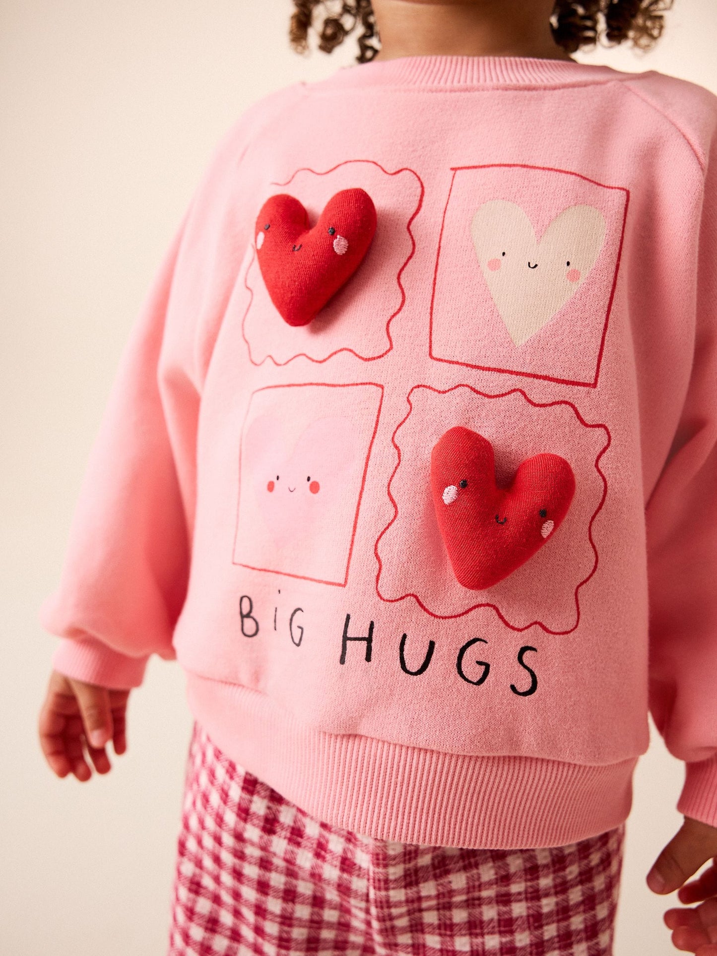 Bright Pink Sweatshirt & Wide Leg Trousers Set (3mths-7yrs) image 5