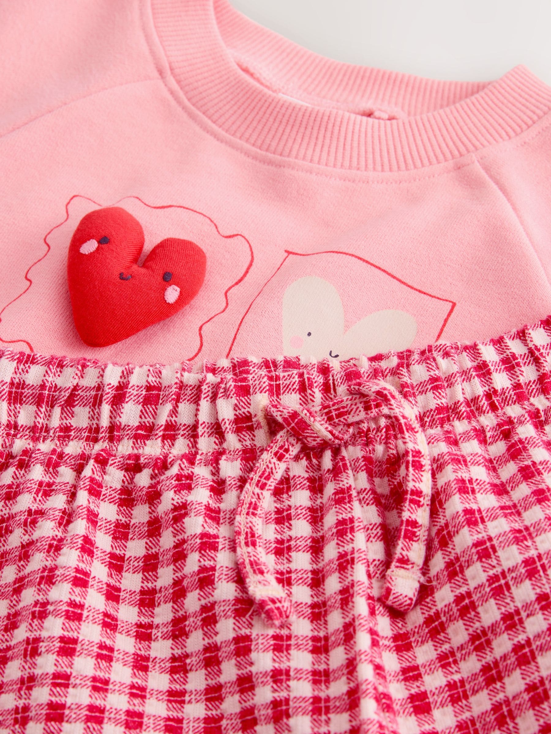 Bright Pink Sweatshirt & Wide Leg Trousers Set (3mths-7yrs) image 9