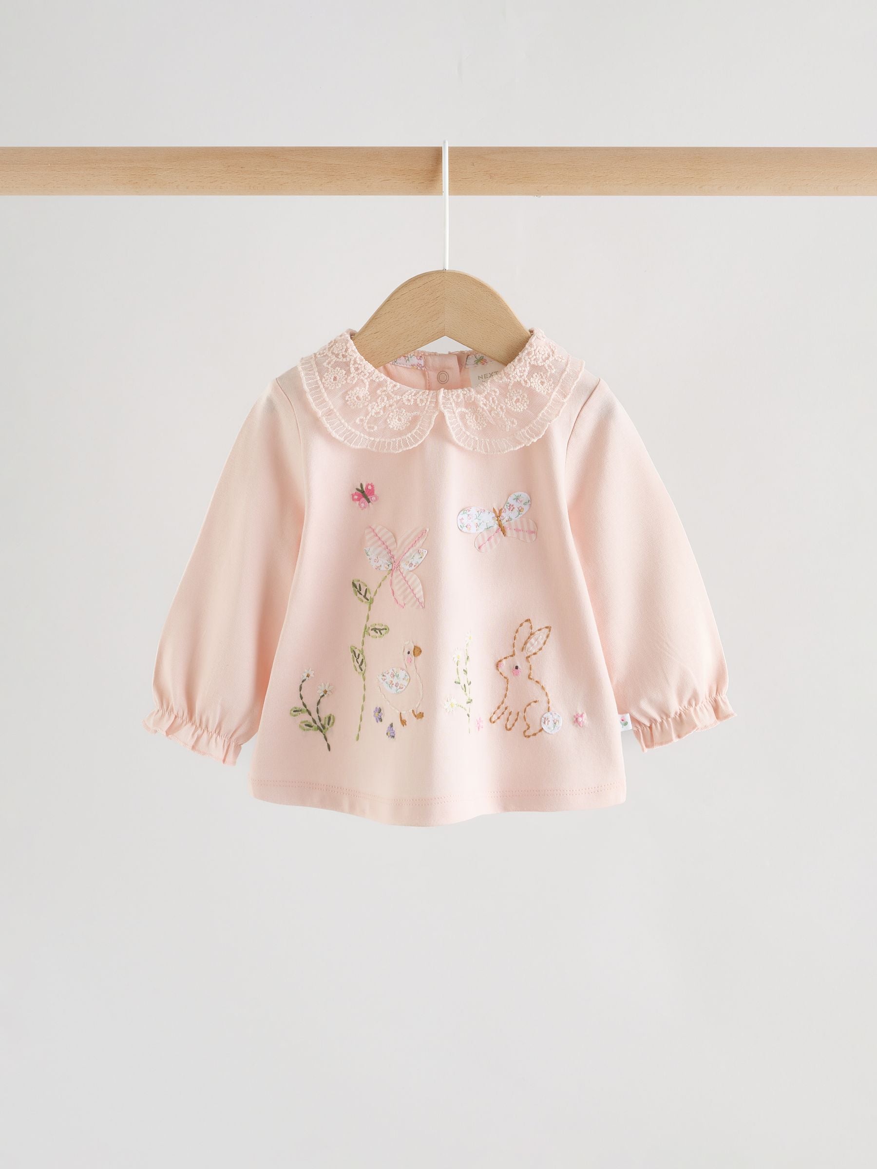 Pink Bunny Long Sleeve Top and Legging Baby 2 Piece Set (0mths-2yrs) image 6