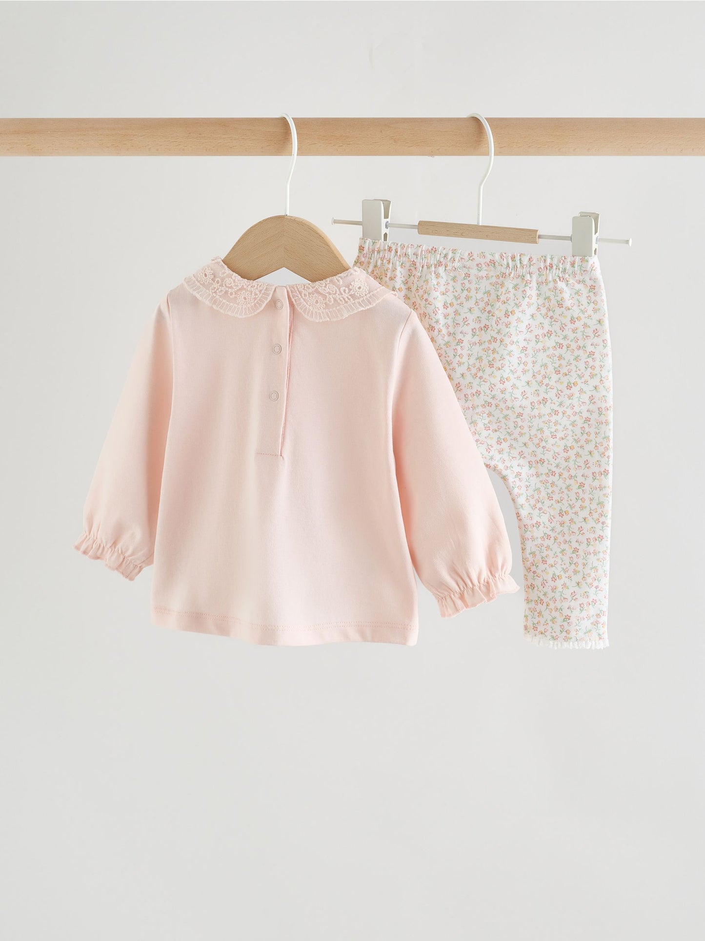 Pink Bunny Long Sleeve Top and Legging Baby 2 Piece Set (0mths-2yrs) image 8